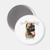 Aimant Bullmastiff Maman 2 (Recto/Verso)