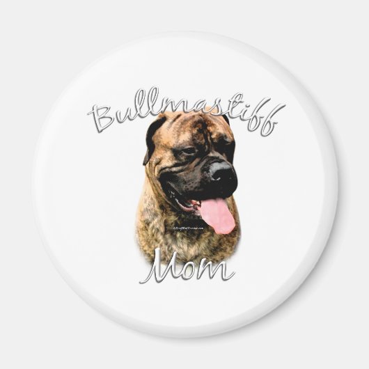 Aimant Bullmastiff Maman 2 (Devant)