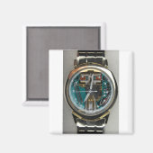 Aimant Bulova Accutron Spaceview Alpha 1961 (Recto/Verso)