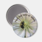 Aimant Bumble Bee On Clematis Flower Personalized (Recto/Verso)