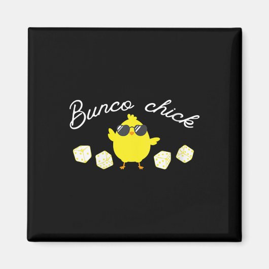 Aimant Bunco Chick Easter Spring Bunco Dice (Devant)