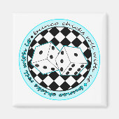 Aimant Bunco Chicks Roll with It - Bleu (Devant)