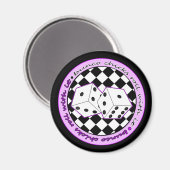 Aimant Bunco Chicks Roll with It - Violet (Recto/Verso)