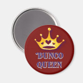 Aimant Bunco Queen Couronne royale rouge (Recto/Verso)