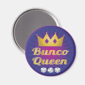 Aimant Bunco Queen Crown et Dice (Recto/Verso)