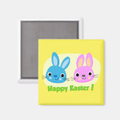 AIMANT BUNNIES "HAPPY EASTER" (Recto/Verso)