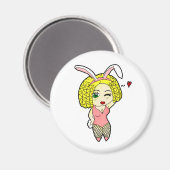 Aimant Bunny Girl (Recto/Verso)