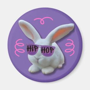 Aimant Bunny Hip hop coloré
