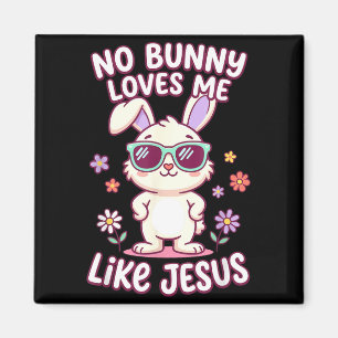 Aimant Bunny m'aime comme Jésus Pâques bible chrétienne