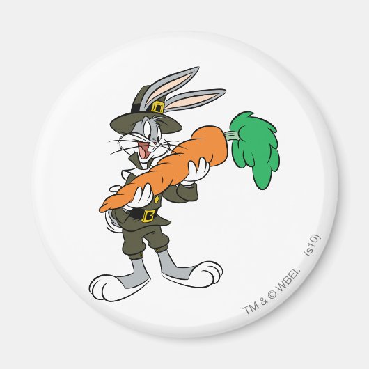 Aimant BUNNY™ Pilgrim Thanksgiving Carrot (Devant)