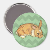 Aimant Bunny Sage Chevron Duo (Recto/Verso)