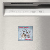 Aimant Bunny & Snow Birds (In Situ (Lave-vaisselle))