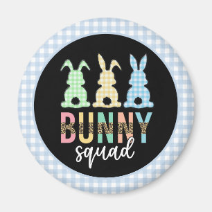 Aimant Bunny Squad Chasse aux oeufs de Pâques Cute Bun