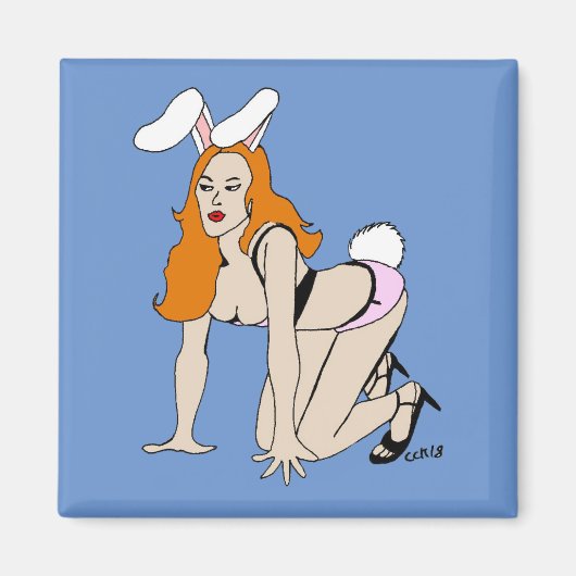 aimant bunnygirl (Devant)