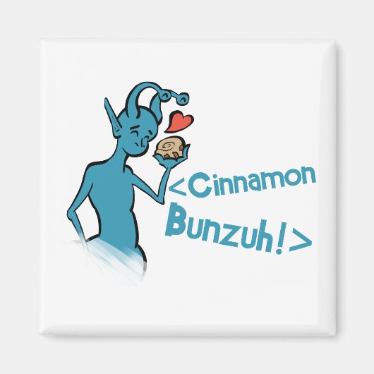 Aimant Buns Coeurs Ax Carré ou magnétique circulaire (Devant)