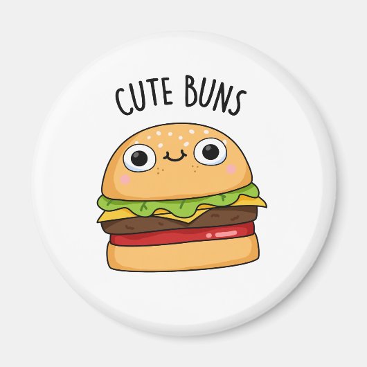 Aimant Buns mignons Funny Burger Pun (Devant)