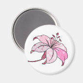 Aimant bunte Lilie Keramik (Recto/Verso)