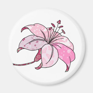 Aimant bunte Lilie Keramik