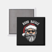 Aimant Buon natale italien santa claus babbo drôle christ (Recto/Verso)