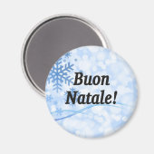 Aimant Buon Natale ! Joyeux Noël en italien bf (Recto/Verso)