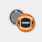 Aimant Bureau de l'entraîneur de football couleur et text (Recto/Verso)