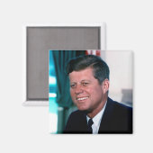 Aimant Bureau ovale du président John F. Kennedy (Recto/Verso)