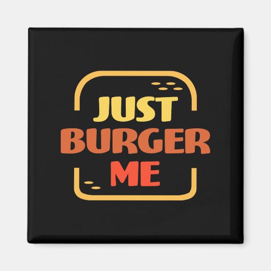 Aimant Burger Été BBQ Grillade Hamburger ou (Devant)