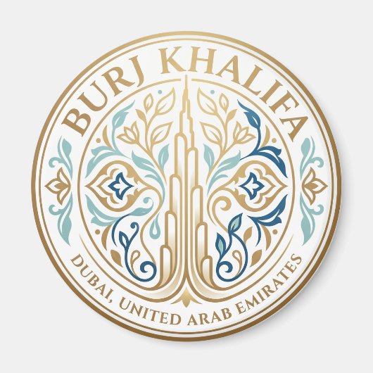 Aimant Burj Khalifa Émirats arabes unis (Devant)