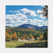 Aimant Burke, Vermont, bel automne, (Devant)