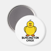 Aimant Burlington Vermont Chick (Recto/Verso)