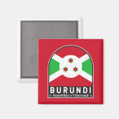 Aimant Burundi Distresse Vintage (Recto/Verso)