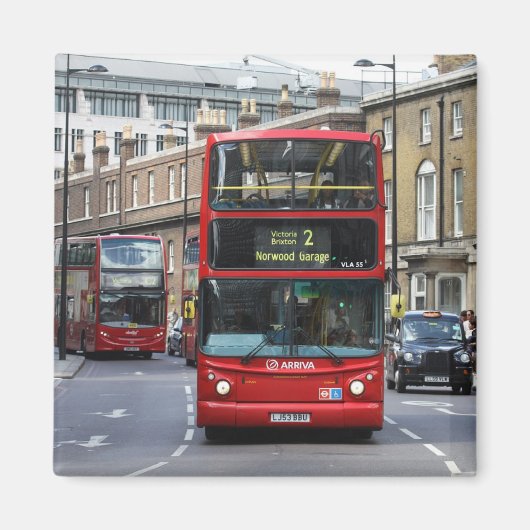 Aimant Bus Red London (Devant)
