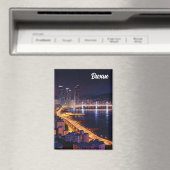 Aimant Busan Skyline nuit Voyage (In Situ (Lave-vaisselle))