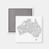 Aimant Busfire Special Edition Aussie Slang Map (Recto/Verso)