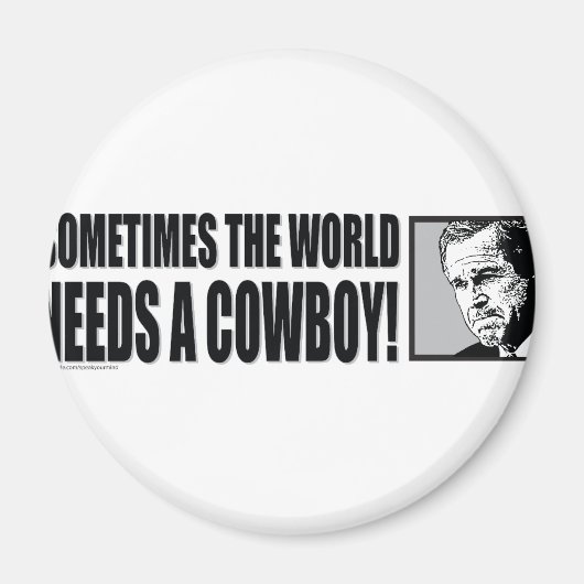 AIMANT BUSH (BUSH) : BLANC DE COWBOY (Devant)