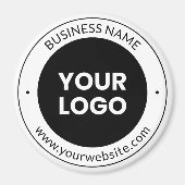 Aimant Business Name & Website ou Slogan, Merci Etc. (Devant)