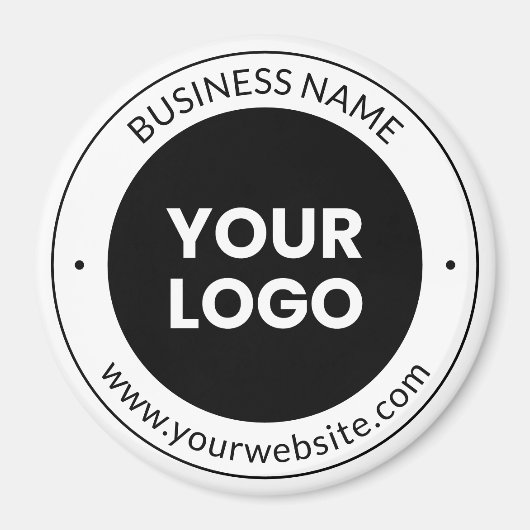 Aimant Business Name & Website ou Slogan, Merci Etc. (Devant)
