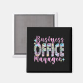 Aimant Business Office Manager Funny Front Teamwork Regio (Recto/Verso)