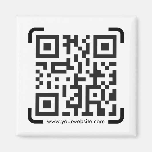 Aimant Business Scan Me QR Code Website Modern Simple (Devant)