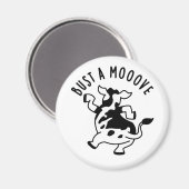 Aimant Bust A Moooh Funny Cow Pun (Recto/Verso)