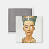 Aimant Bust of Queen Nefertiti, front view, from the stud (Recto/Verso)