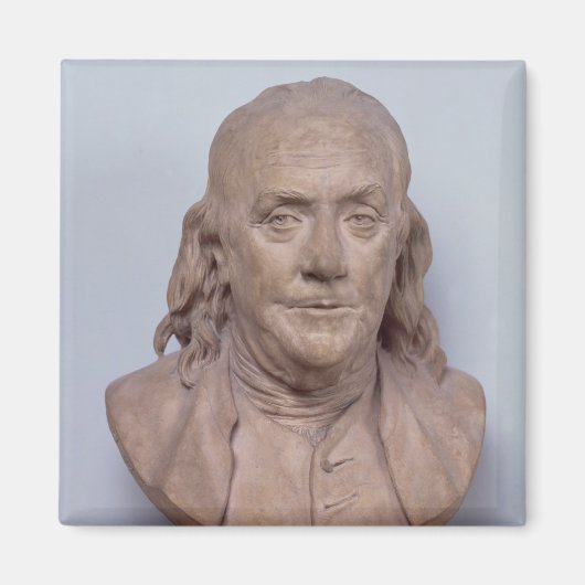 Aimant Buste de Benjamin Franklin 1778 (Devant)