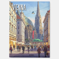 Busy Street Stephansplatz Vienne Autriche Voyage