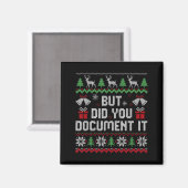 Aimant But Did You Doent It Funny Office Christmas Ugly S (Recto/Verso)