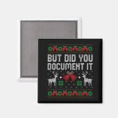 Aimant But Did You Doent It Funny Office Christmas Ugly S (Recto/Verso)
