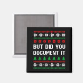 Aimant But Did You Doent It Funny Office Ugly Christmas S (Recto/Verso)