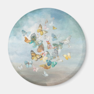 Aimant Butterflies in the Clouds