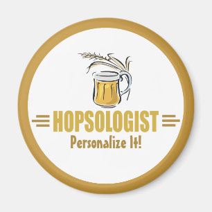 Aimant Buveur de bière drôle Brasseur Bar Hopsologue