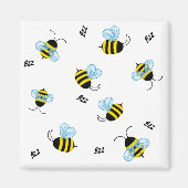 Aimant Buzzing Bumble Bees Honeybees (Devant)