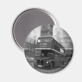 Aimant BW Black & White London Bus & Big Ben (Recto/Verso)